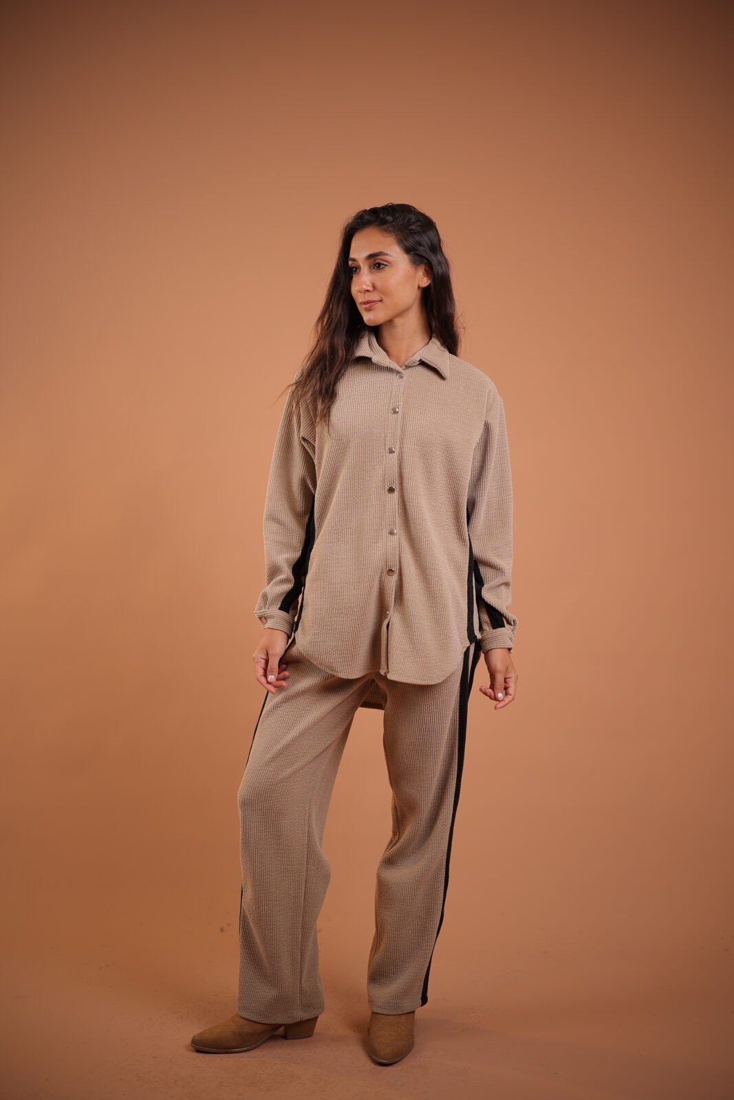 كود 508 – سوت ريب قطيفه بشريط على الجنب – FLORYA (60)