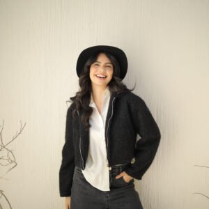 Short Fluffy Wool Jacket  cozy