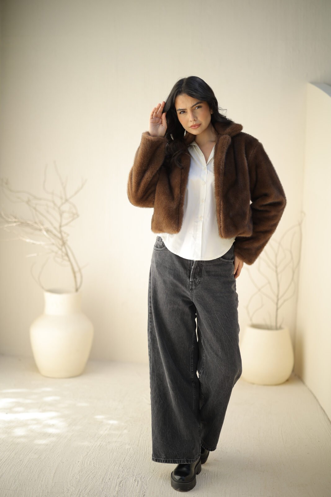 كود 529 - جاكيت قصير فرو زارا - FLORYA (42)